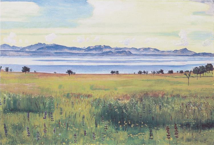 Ferdinand Hodler Lake Geneva from St Prex (nn02) oil painting picture